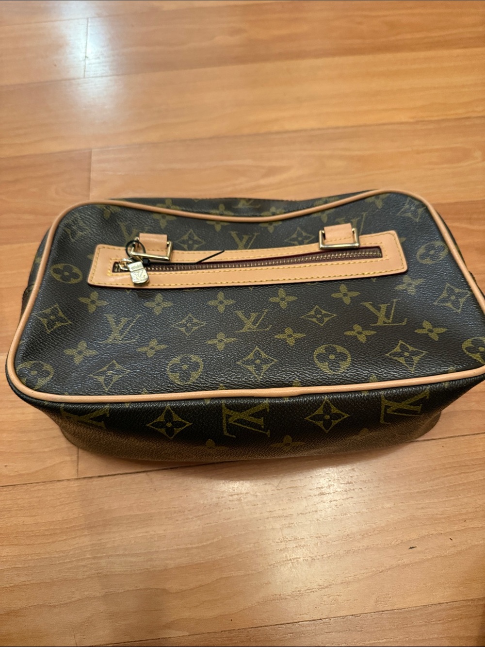 LV Monogram Canvas Toiletry Bag - Brown & Tan Trim